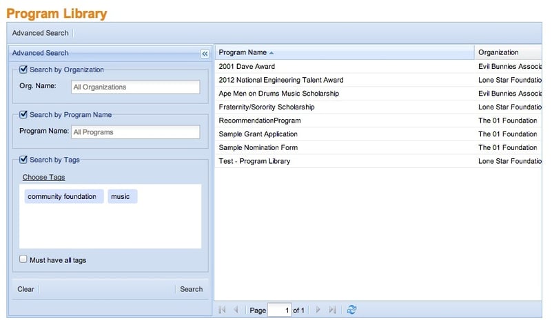 Program Library Service Update