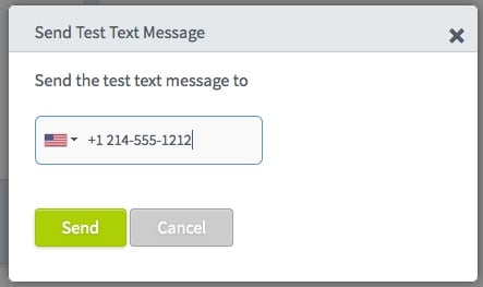 send test text message