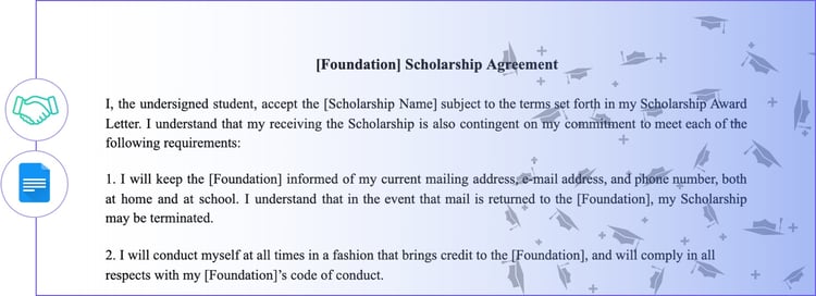 Scholarship-Agreement-Templates