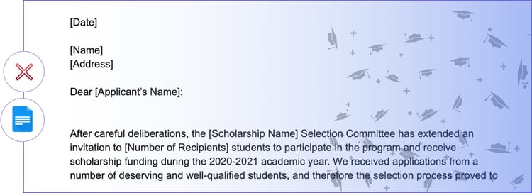Scholarship-Rejection-Letter
