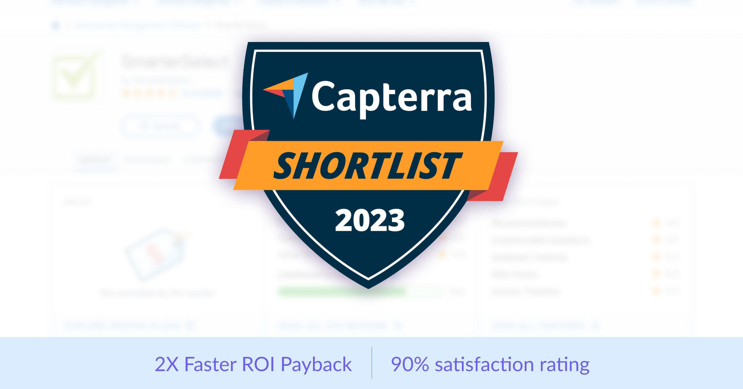 SmarterSelect named to 2023 Capterra Shortlist